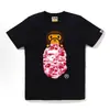Suministro Mayorista Transfronterizo de Marca de Moda, Dropshipping de Comercio Exterior, Camiseta de Manga Corta Pesada Bape Cabeza de Mono Tiburón 230g 30