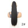 Peruca Rabo de Cavalo Yaki Rabo de Cavalo com Cordão Afro Tranças de Milho Extensões de Cabelo Yakiponytail Fibra de Alta Temperatura
