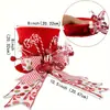 Sombrero de Navidad transfronterizo de Amazon, estrella con resorte retráctil para la punta del árbol, sombrero de decoración para la punta del árbol de Navidad con un lazo