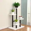 Estante de hierro para flores de balcón, soporte decorativo para macetas de sala de estar, soporte de suelo para plantas verdes, estante de escalera interior de varias capas