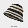Nueva versión coreana de gorro de pescador de punto liso a juego de colores, a prueba de frío, cálido, de moda, para circunferencia de cabeza grande, plegable