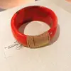 Pulsera geométrica de cuentas acrílicas transfronteriza europea y americana, diseño de nicho exagerado, lujo ligero, sensación de alta gama, accesorio de mano personalizado