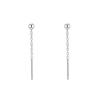 Pendientes de Hilo de Plata de Ley S925 2026 Nuevos Pendientes de Perforación de Oreja Simples de Moda para Mujer con un Toque de Lujo Ligero y de Alta Gama