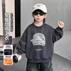 Sudadera con Capucha de Terciopelo para Bebé Niño Otoño/Invierno 2026 Nuevo Estilo Coreano Elegante Ropa Interior de Niños de Una Pieza Top de Terciopelo Primavera/Otoño