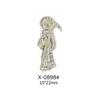 Joyería de uñas de relieve tridimensional transfronteriza estatua de Buda de la muerte aleación de oro virgen y plata decoración de uñas joyería de uñas para usar