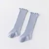Calcetines de bebé verano finos hasta la rodilla calcetines para la pantorrilla algodón para niñas calcetines sin costuras puño holgado calcetines largos calcetines para bebé repelentes de mosquitos
