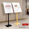 Fabricante Europeu e Americano A3A2 Suporte de Aço Inoxidável Suporte de Exibição Vertical Publicidade Acrílico Placa de Guia Suporte Kt Sinal