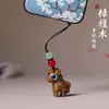 Chaveiro Cavalo de Sândalo Carro Esportivo Pingente para Mochila Cordão Exquisito para Mulheres Pequeno Acessório Ornamento do Signo de Cavalo