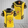 Verão 2023 novo venda direta da fábrica transfronteiriça camiseta masculina de secagem rápida com impressão digital 3D