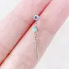 Pendientes de Aleación de Titanio F136 Colgante Redondo de Circonio Espiral Interior Accesorios de Joyería Hechos a Mano DIY Joyería para Piercing Corporal de Titanio G23