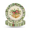 Plato de Papel para Fiesta Navideña Retro Papá Noel Árbol de Navidad Plato de Papel Desechable Vaso de Papel Servilleta Suministros Festivos
