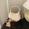 Bolso Cruzado de Lujo Ligero Estilo Francés Transfronterizo para Niñas, Bolso de Mano Mini Plegado de Nicho, Nuevo Bolso Cruzado de Hombro Único Ins Luna
