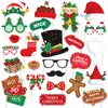 Accesorios para Fotos de Cumpleaños de Papel con Temática Navideña 2026, Artículos de Decoración para Fiestas
