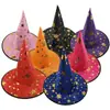 Chapéu de Halloween Chapéu de Mago de Tecido Oxford Preto Adereços de Fantasia de Maquiagem Chapéu de Bruxa de Harry Potter Chapéu de Bruxa
