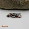Suministro Directo de Fábrica de Cuentas Espaciadoras de Aleación de Plata de Xizang con Goteo de Aceite, Accesorios de Bodhi de Estrella y Luna, Accesorios para Joyería DIY al por Mayor