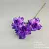 Flores Artificiales con 3 Cabezas, Rosas Flip-Flap para San Valentín, Decoraciones para Salones de Bodas, Escaparates, Flores de Seda, Arreglos Florales, Flores de Cascada, Venta al por Mayor