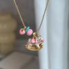 Novo estilo chinês Internet Celebrant Doce DIY Colar Feminino Retro Esmalte Cor High-end Sense Rocky Horse Colar Suéter Corrente