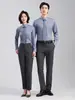 Camisas de Negócios Sem Ferro para Primavera e Outono Estilo Unissex Camisas de Gerente em Modal Lenzing Roupa Profissional Roupa Formal Feminina