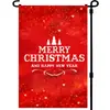 Nueva bandera decorativa de Navidad para gato de invierno transfronteriza, pino, escena de nieve, tela colgante para bandera de jardín, venta al por mayor personalizada