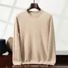 Suéter de Caxemira Outono e Inverno Masculino Gola Alta Meia Manga Pulôver Luxo Acessível Casual de Negócios Camisa Base de Tricô