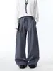 Pantalones Largos Casuales de Pierna Ancha, Línea A, Plisados, Transpirables, Estilo Vintage de Fábrica con Textura de Lino, "Robe", Primavera y Otoño