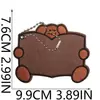 Colgante Ins Coreano Pegatina de Tela Base de Fieltro Decorativa Forma de Oso Lindo Parche Adhesivo DIY Adorno Etiqueta de Equipaje