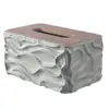Caixa de Lenços de Madeira para Papel Higiênico Simples e Criativa Atacado para Sala de Estar Uso Doméstico Multifuncional Caixa de Lenços de Papel para Guardanapos com Controle Remoto