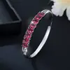 Pulsera de Moda para Mujer con Incrustaciones de Circonita, Best-Seller Transfronterizo Europeo y Americano, Versátil y Colorida, Lujo Ligero