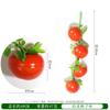 Brochetas de Fruta de Espuma Simulada Manzana Pimiento Decoración de Restaurante de Campo Estilo Pastoral Accesorios para Disparos Fruta Falsa Colgante