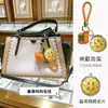 Llavero Colgante de Buena Fortuna Chapado en Oro 999, Correa para Teléfono, Colgante para Bolso, Regalo para el Festival de Mediados de Otoño