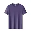 Camiseta Disanshi 125D 155G 10A antibacteriana de manga curta com gola redonda, respirável e confortável, adequada para uso diário com logo estampado para homens