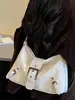 Bolso de Hombro Sólido Nuevo y Elegante para Mujer Otoño 2026, Personalizado, Minimalista, Texturizado, Moderno, Casual, Bolso Tote de Nicho