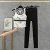 Ropa Deportiva a Prueba de Golpes con Espalda en I para Mujer, Conjunto de Ropa Deportiva de Color Contrastante y Espalda Bonita para Correr y Yoga, Dos Piezas Estilo Nuevo