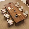 Sala de estar desintegração mesa integrada área de leitura e aprendizado mesa grande encosto do sofá mesa longa madeira maciça mesa de laje grande mesa de estudo