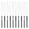 Ferramentas para perucas no atacado do fabricante: anel de silicone, agulha de crochê quatro em um, suporte para peruca, escova de almofada de ar, touca de cabelo, solução de cuidado