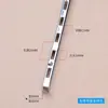 Tira Pilar AA Columna Escalera Acero Inoxidable Estante Exhibidor Tienda de Ropa Gancho Ranura Montaje en Pared Montaje Lateral Tubo Cuadrado Ranura Tira Pilar