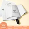 Paraguas UV al por mayor OEM personalizados con impresión de logo, paraguas plegables automáticos de negocios para uso tanto soleado como lluvioso, paraguas a prueba de viento engrosados y reforzados