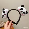 2024 Nova Faixa de Cabeça Panda Tridimensional Desenho Animado Bonito Urso Orelhas de Gato Flor Grampo de Cabelo Faixa de Cabelo Adulto Pacote de Cabelo Headwear
