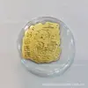 Pegatinas Doradas Personalizadas para Teléfono: Riqueza, Salud y Prosperidad - Monedas de Oro que Llenan la Cartera, Tarjetas de Oro de la Casa del Tesoro - Directo del Fabricante