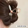 Pinza para el pelo de alta gama estilo coreano, pinza para el pelo de color block de dibujos animados para la parte trasera de la cabeza, pinza de tiburón grande versátil 2026 nueva para mujer