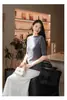 Suéter casual de lana para principios de otoño 2026, suéter nuevo y elegante de manga media para mujer Puyuan, hilo Yangzi, lavable a máquina, directo del fabricante