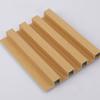Grelha de Fibra de Bambu PVC Luxo Leve Textura de Madeira Imitação 160 Oca Pequena Placa de Parede Alta com Sulcos Côncavos e Convexos Fabricante Impermeável Parede Interna