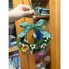 Kit de Manualidades Navideñas Estilo Rústico Americano, incluye materiales para hacer coronas, adecuado para jardines de infancia, floristerías y decoraciones de puertas interiores