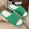 Zapatillas de Lino con Sensación de Estampado para Hombre Primavera y Otoño 2024 Nuevas Absorbentes de Sudor Pareja Antideslizantes Transpirables Hogar Algodón Lino Zapatillas para Mujer