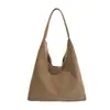 2026 Nuevo Bolso Tote de Gran Capacidad Estilo Coreano Retro Bolso de Hombro Estilo Perezoso de Nicho Otoño Bolso Grande de Moda Debajo del Brazo