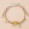 Nuevo Pulsera de Hilo de Algodón Estilo Chino Flor de Loto Paz y Alegría DIY Hecho a Mano Joyería de Estilo Étnico Cuerda Multicolor Venta al por Mayor