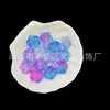 Accesorios hechos a mano para joyería DIY, dos tonos rosa transparente degradado de 19 mm, disponibles en stock para transmisiones en vivo en línea