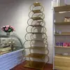 Nuevo Soporte para Pasteles de Múltiples Niveles Estilo Europeo para Banquetes de Cumpleaños, Bodas, Exhibidores de Pasteles y Postres en Tiendas, Estante de Exhibición de Combinación de Metal