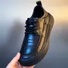 Zapatos de Cuero Genuino para Hombre, Estilo Casual de Negocios para Primavera, Nueva Tendencia 2024, Versátiles, Suela Gruesa, Antideslizantes, Estilo Británico para Hombre