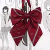 Colección de Pajaritas RayadasPajarita JK Sin Corbata Plana con Plumas Estilo Japonés Camisa de Uniforme Escolar Estilo Estudiante